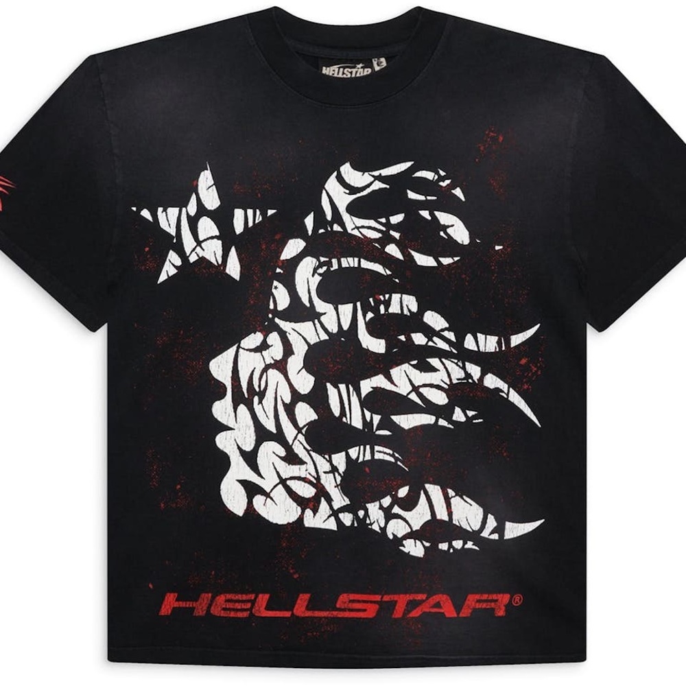 Hellstar Black and Red Thorn Graphic Men's Tee